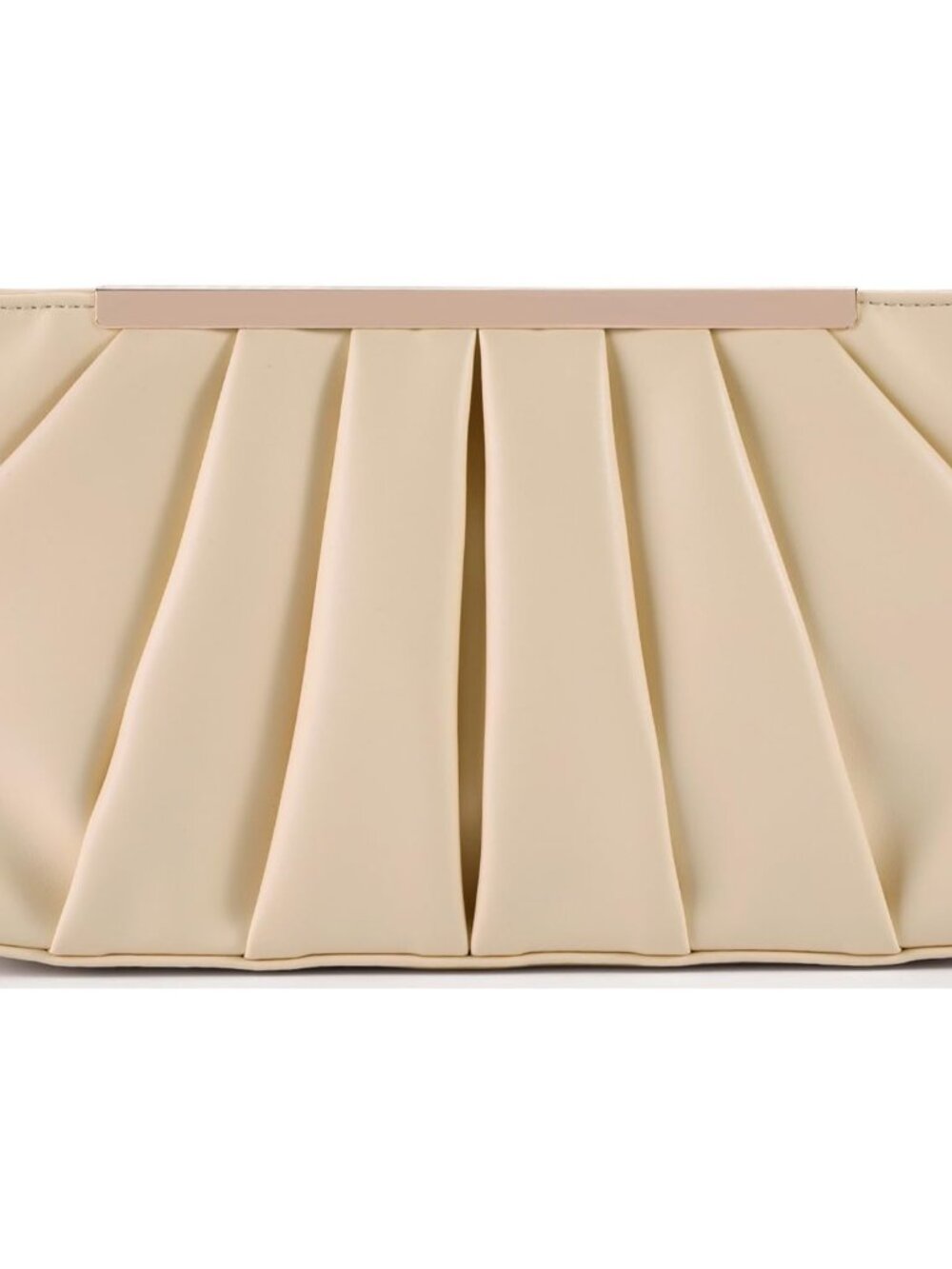 Clutch Purse Dressy Pleated Formal Evening Bag Simple Classy Handbag for Women